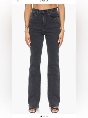 pistola High-Rise Black Flare Jeans